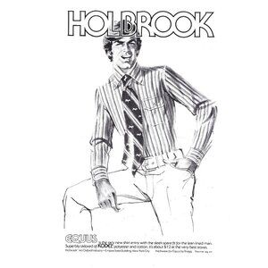 Holbrook Equus Men Fashion 1970s Vintage Print Ad 9 inch